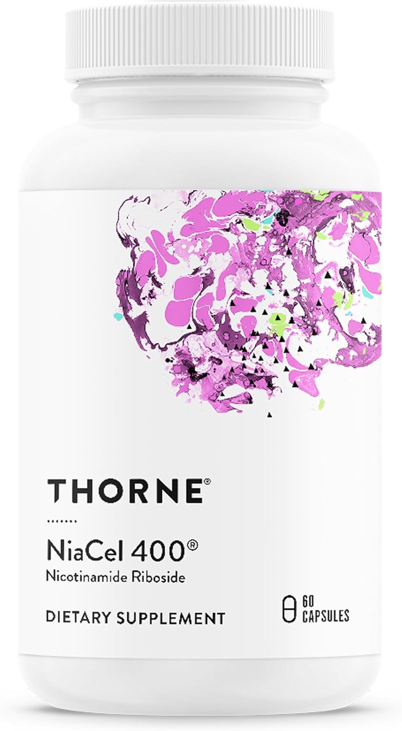 THORNE NiaCel 400 - NAD Supplement - Nicotinamide Riboside - 60 Capsules - görsel 1