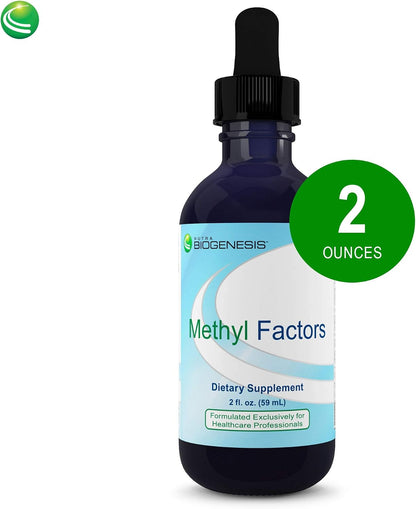 Nutra BioGenesis Methyl Factors - Vitamin B12 Drops with Methylfolate, Sublingual Liquid, Sugar-Free Cherry Flavour, 2 Fl Oz