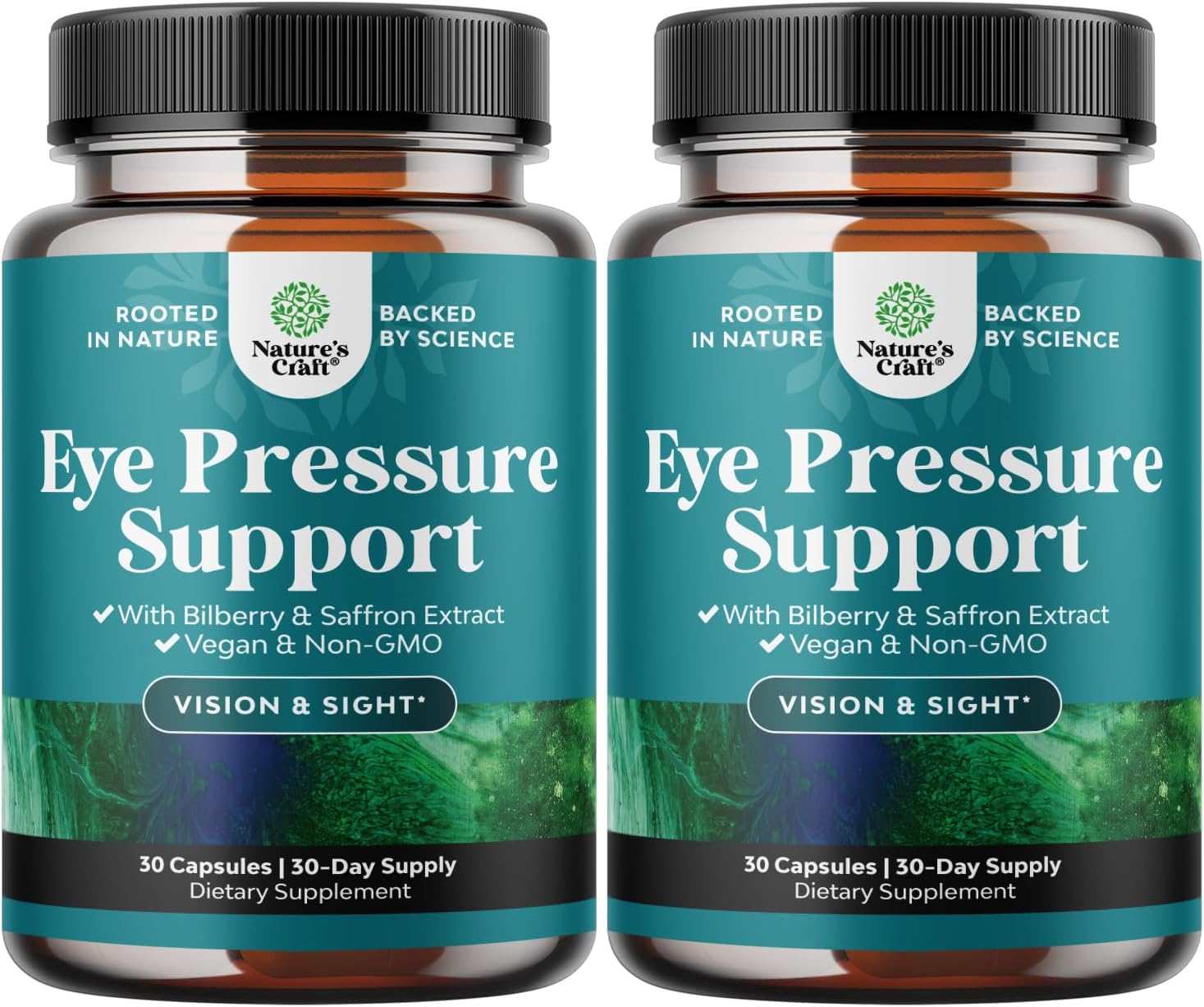 Natures Craft Eye Pressure Support with Bilberry Extract - Vegan Eye Health Supplement for Ocular Pressure Relief - 30 Count - görsel 9