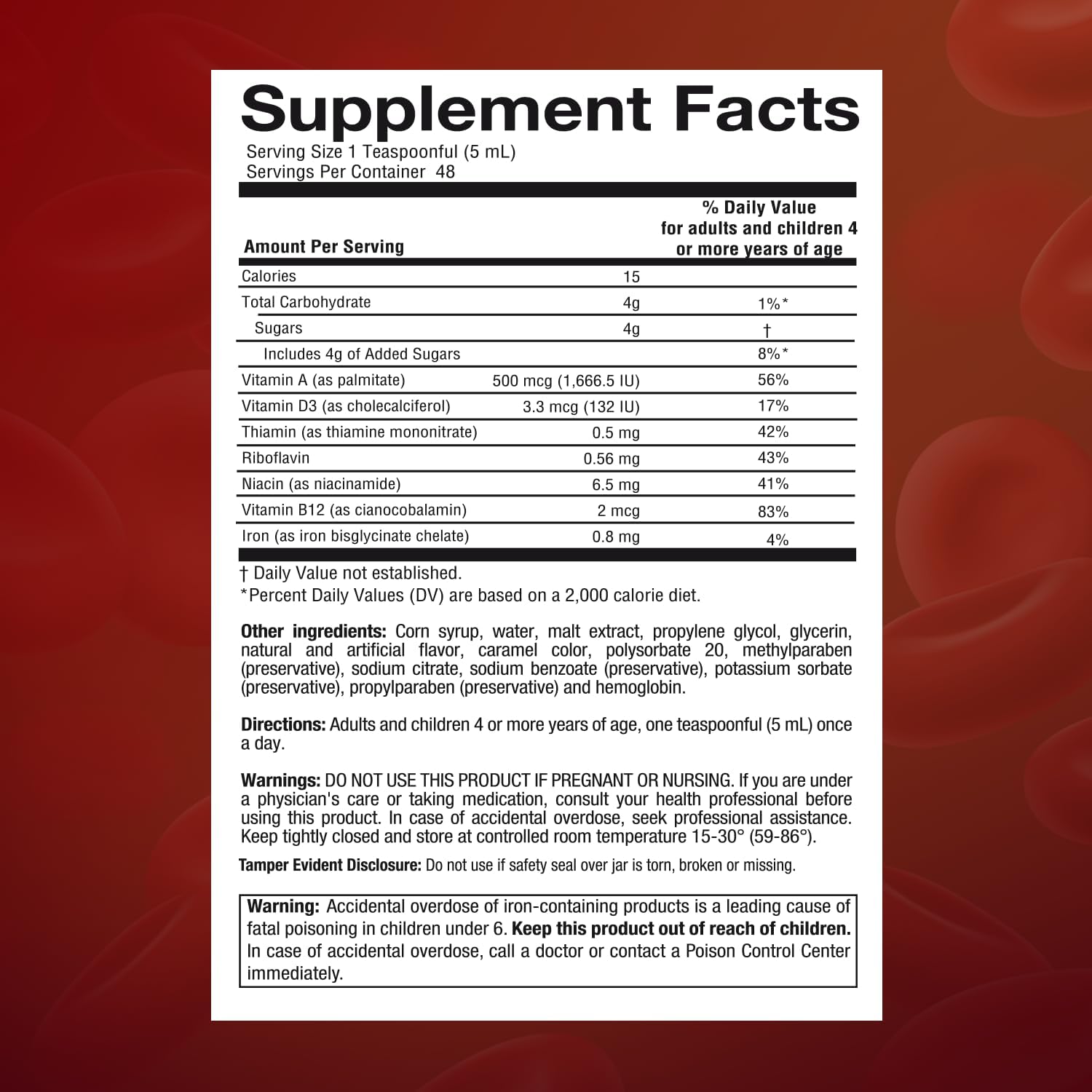 Maltaglobin Vitamin B12 Food Supplement – Haemoglobin Support, Liquid B12 for Energy, 240 ml - görsel 8