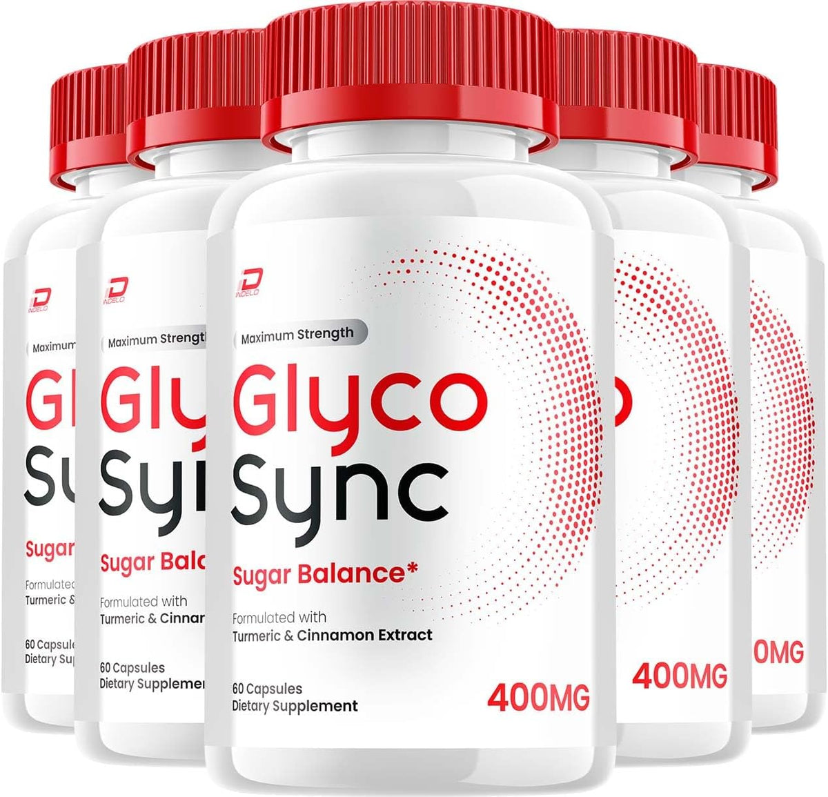 Glyco Sync Capsules – GlycoSync Sugar Optimiser Advanced Supplement, All Natural Formula, 5 Pack (300 Capsules) - görsel 1