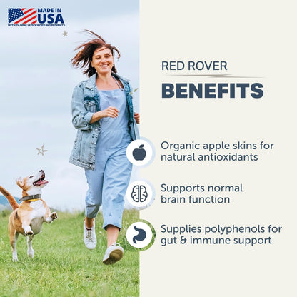 Red Rover – Dog Urinary Supplement with Organic Berries & Apple – 30 Servings