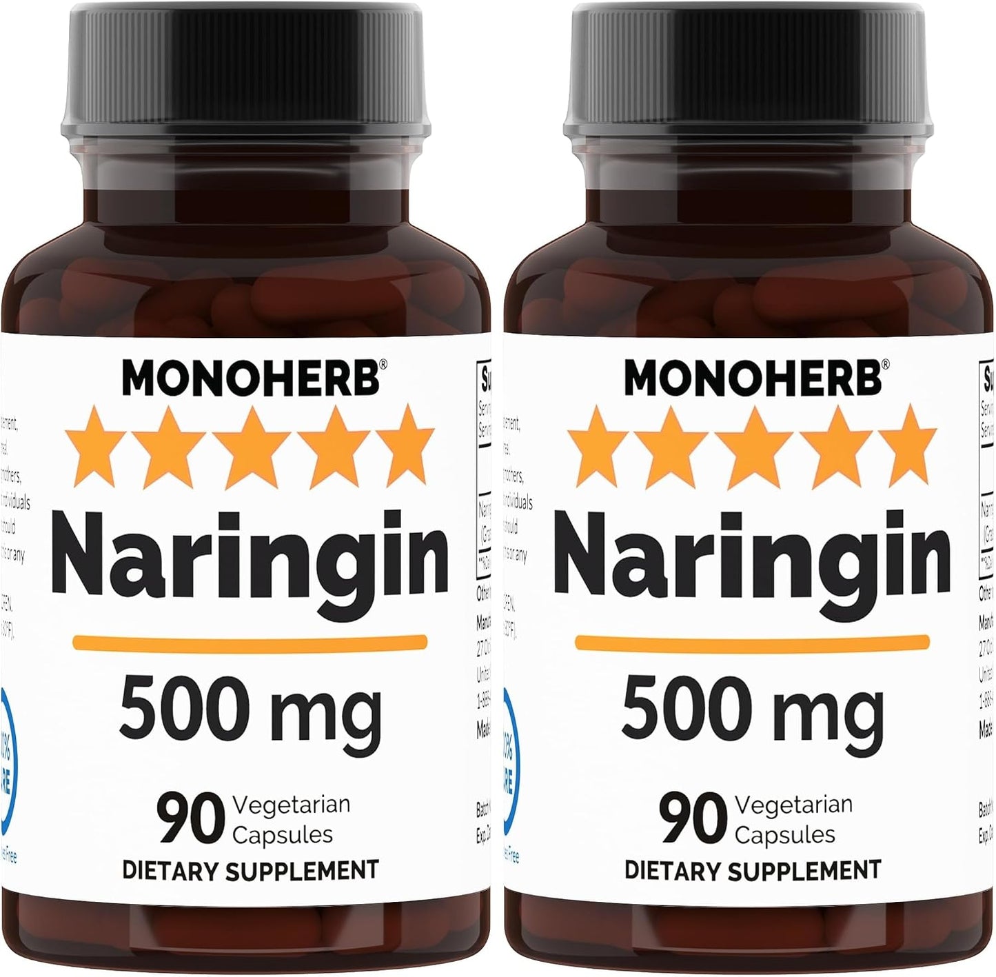 MONOHERB Naringin 500 mg - 90 Veg Capsules - 90 Servings - görsel 4