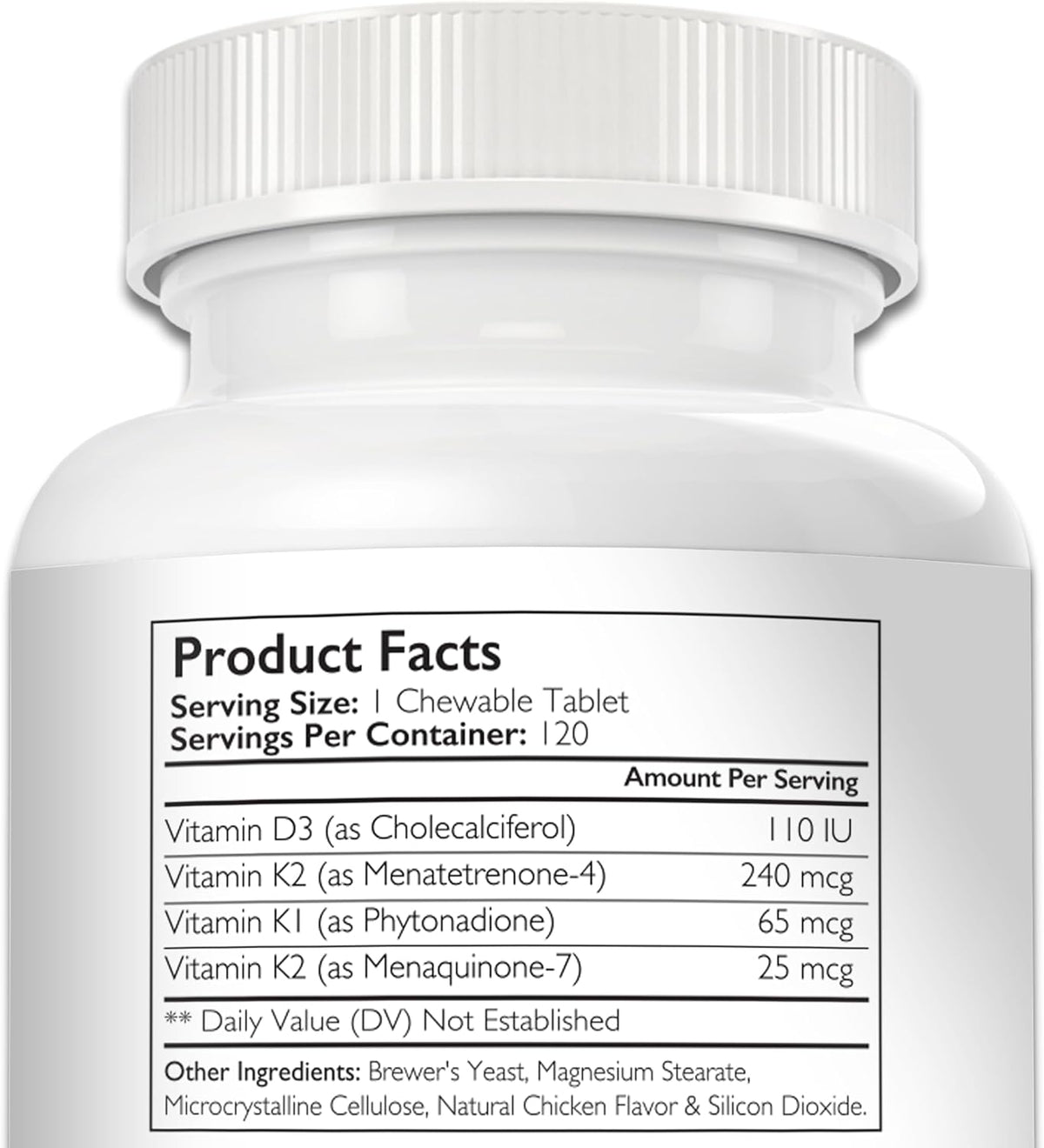 Nutrition Strength Vitamin K for Dogs with K1, K2 (MK4 & MK7) and D3 - 120 Chewable Tablets - görsel 9