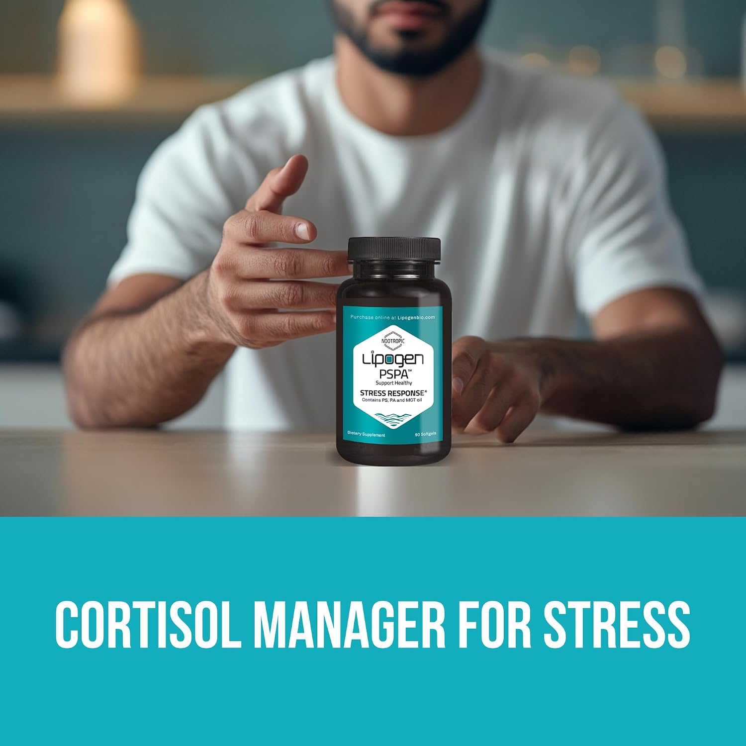 Lipogen PSPA - Stress Relief Supplement and Cortisol Manager - görsel 7