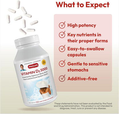 ANDREW LESSMAN Vitamin D3 5000 IU, 360 Capsules