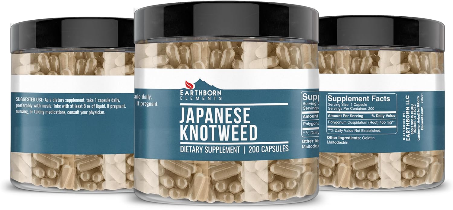 Earthborn Elements Japanese Knotweed Extract 200 Capsules - görsel 4