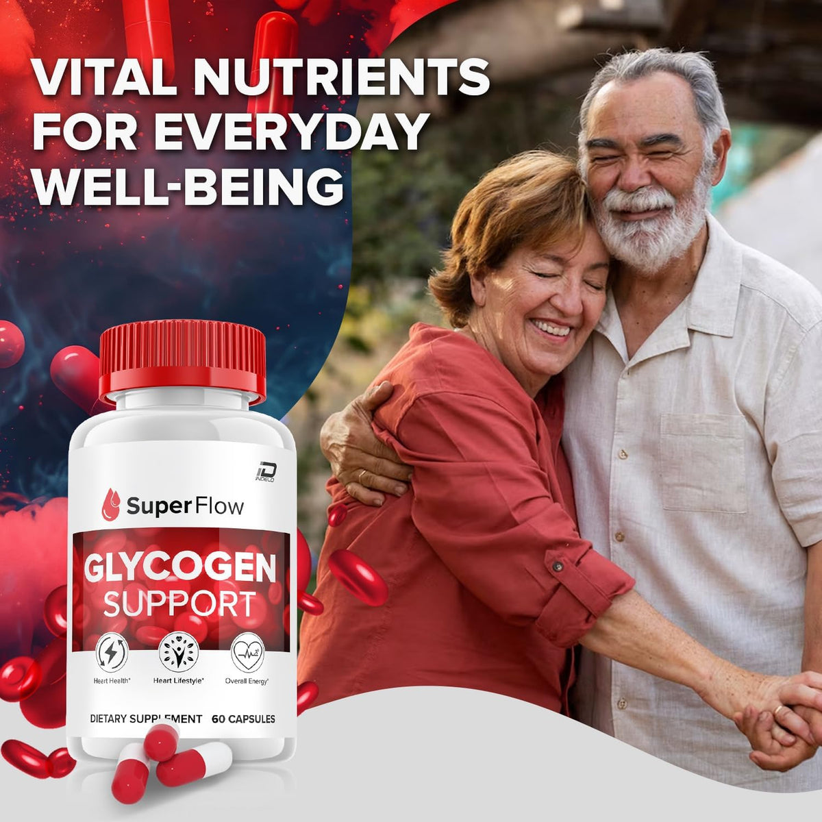 Super Flow Capsules - Advanced Supplement, All Natural Formula (3 Pack - 180 Capsules) - görsel 5
