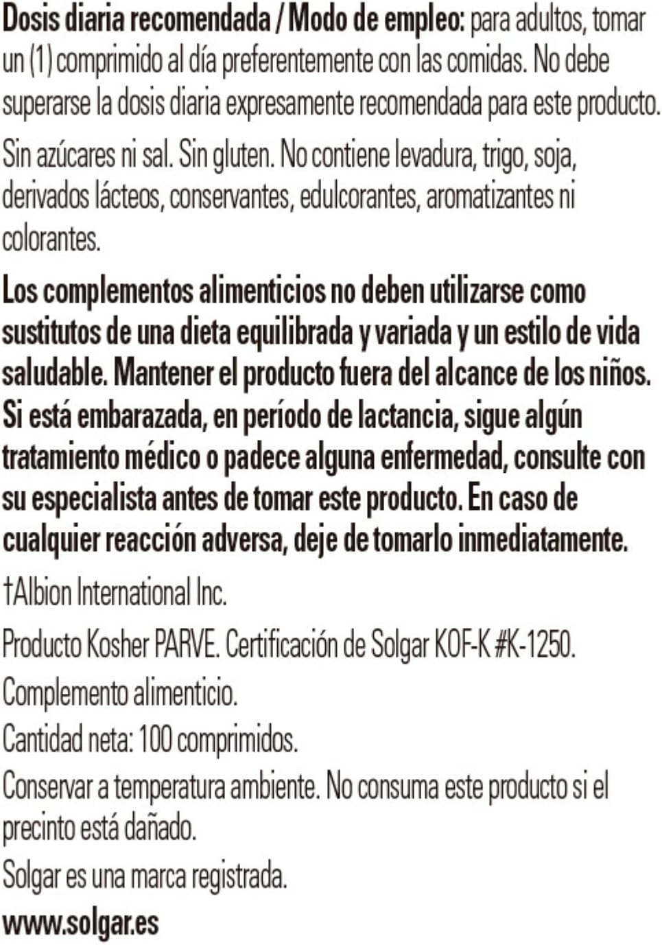 Solgar Chelated Copper Tablets, 100 Count - görsel 2