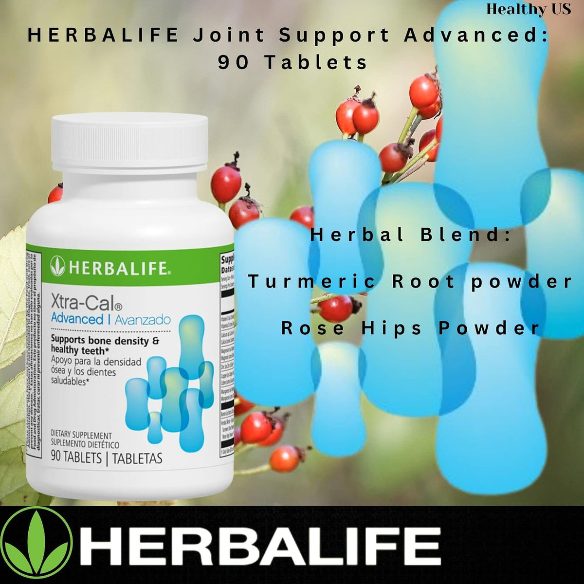 Herbalife Xtra-Cal Advanced: Calcium Tablets with Vitamin D and Minerals (90 Tablets) - görsel 8