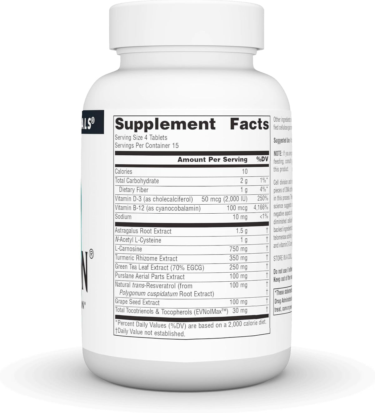 Source Naturals Telomeron - 60 Tablets - görsel 2