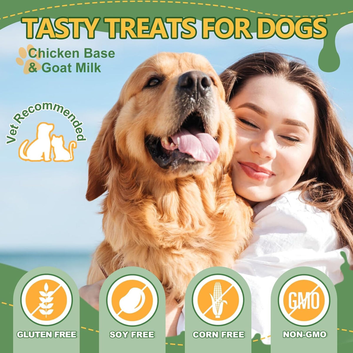 NATURE TARGET Multivitamin for Dogs – with MSM & Glucosamine, Omegas 3 & 6, Probiotics for Digestive Health, Joint Support, Skin & Coat, Immune System & Overall Health, 120 Soft Chews - görsel 7