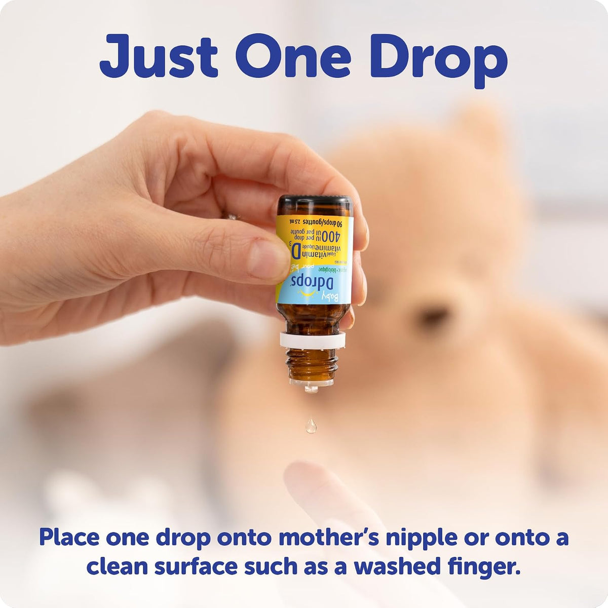Baby Ddrops D Drops - Liquid Vitamin D for Babies (400 IU, 90 Drops) - görsel 5