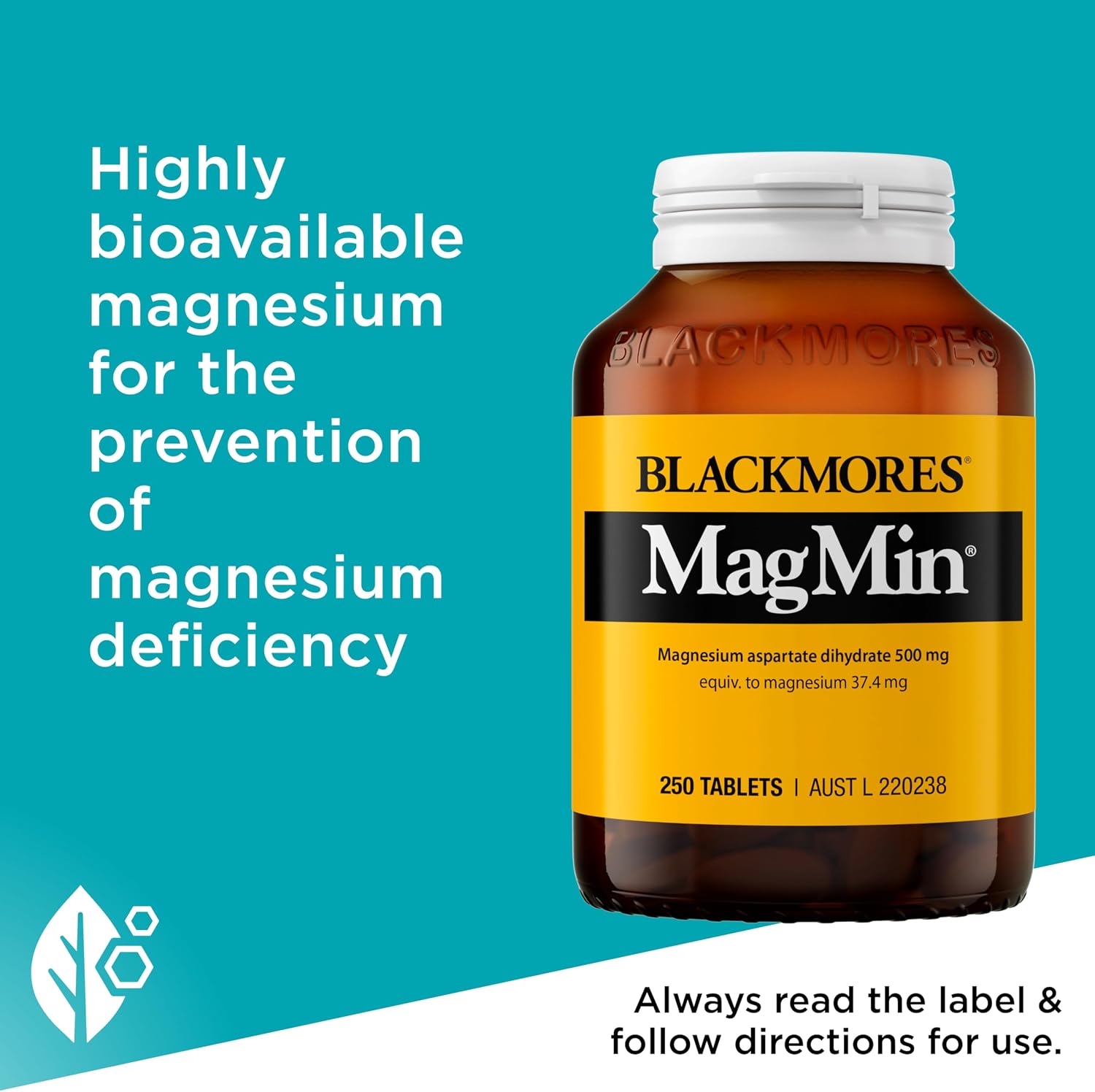 Blackmores Magmin 500mg 250 Tablets - görsel 4