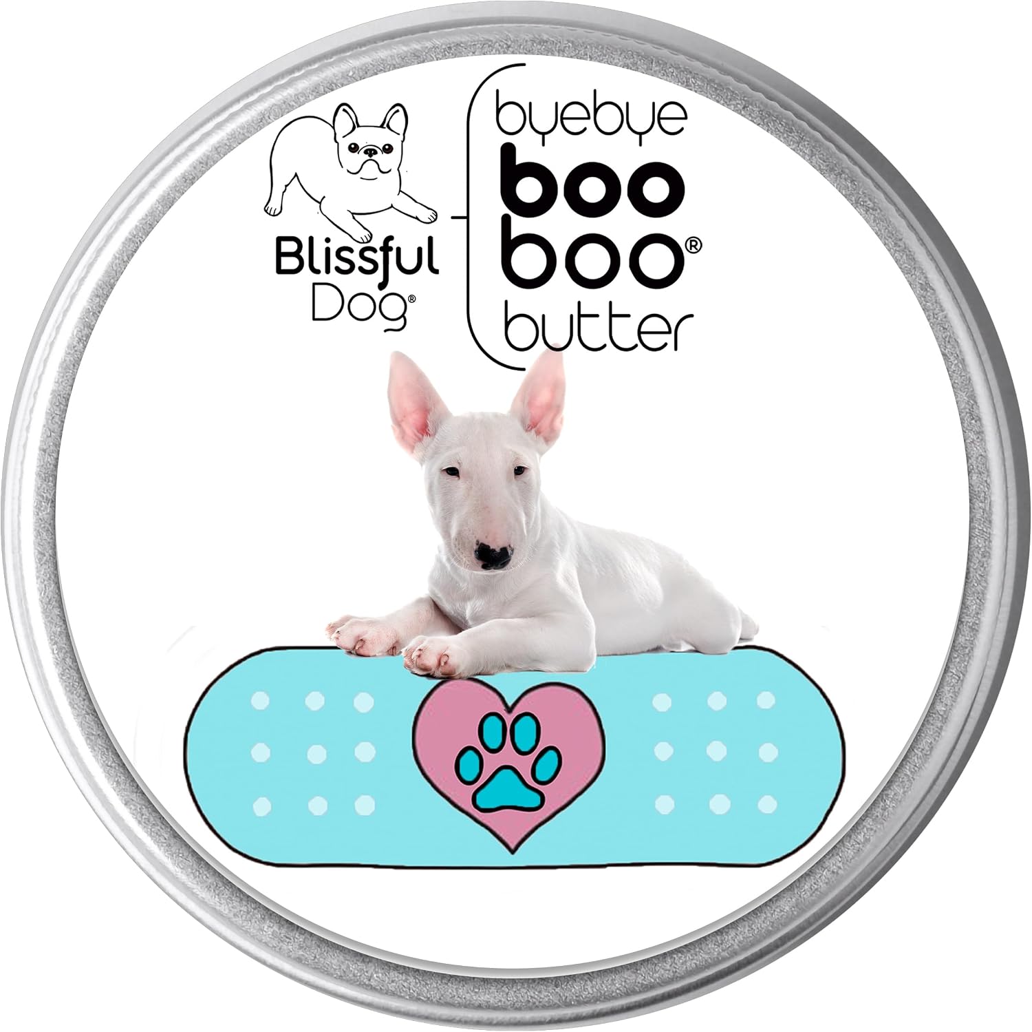 The Blissful Dog 1 oz TIN Bull Terrier Booboo Butter - görsel 1