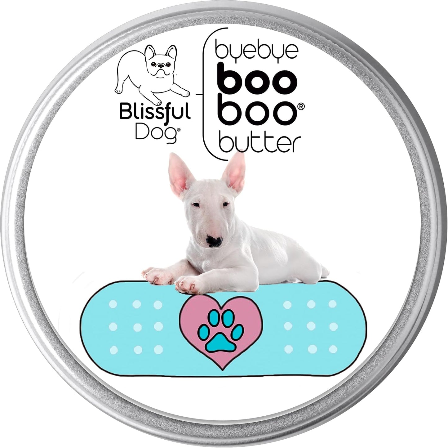 The Blissful Dog 8 oz Tin Bull Terrier Booboo Butter - görsel 1