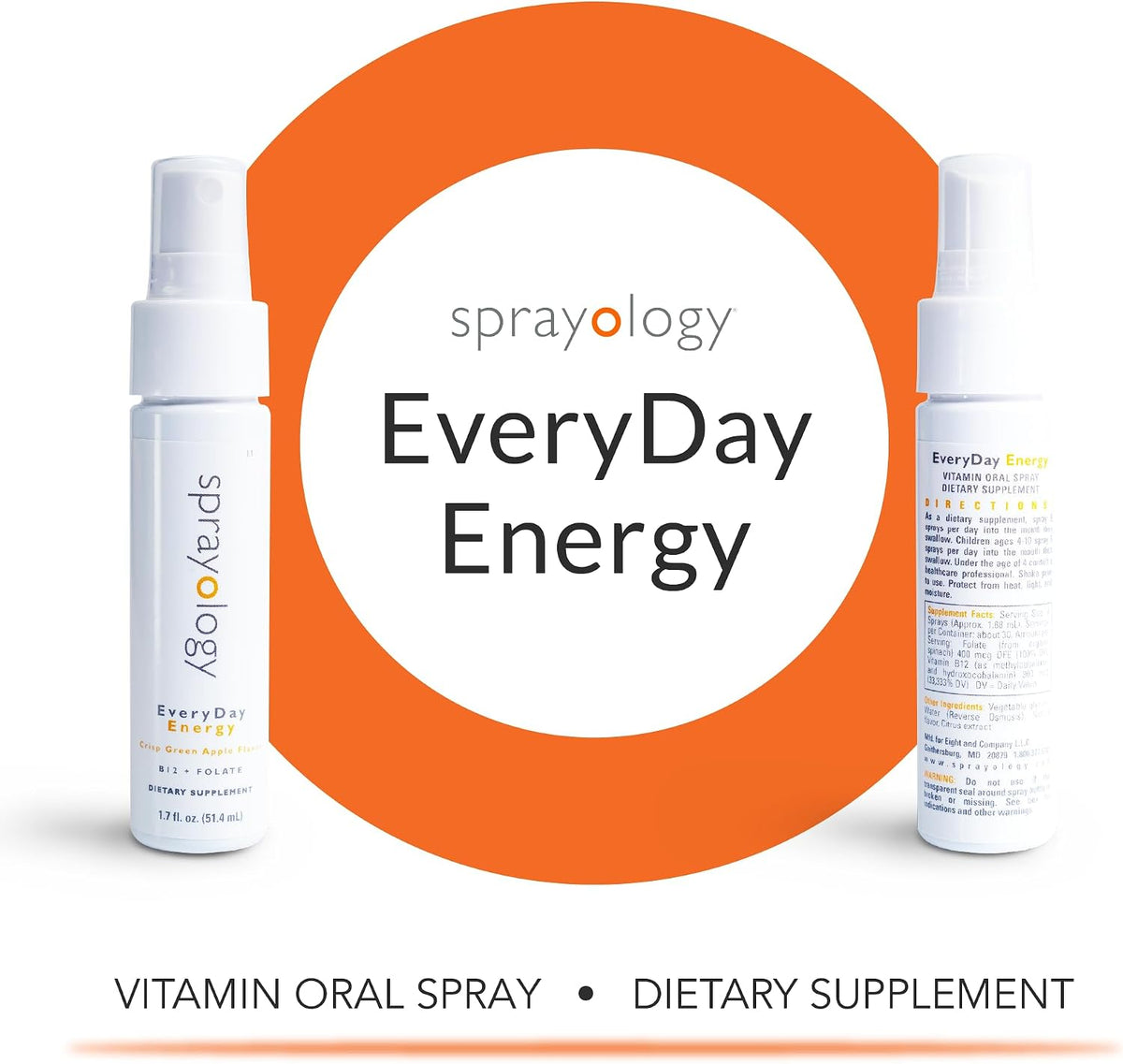Sprayology EveryDay Energy – Vitamin B12 and Folate Oral Spray, Vegan, 50 ml (30-Day Supply) - görsel 2