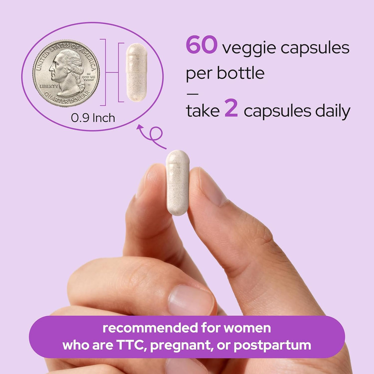 Premom Prenatal Vitamins for Women – 27-in-1 Multivitamin with 5-MTHF, Choline & Iron - görsel 7