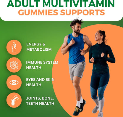 Zaytun Vitamins Halal Adult Multivitamin Gummies - Complete Everyday Nutritional Support with Biotin, Natural Fruit Flavours