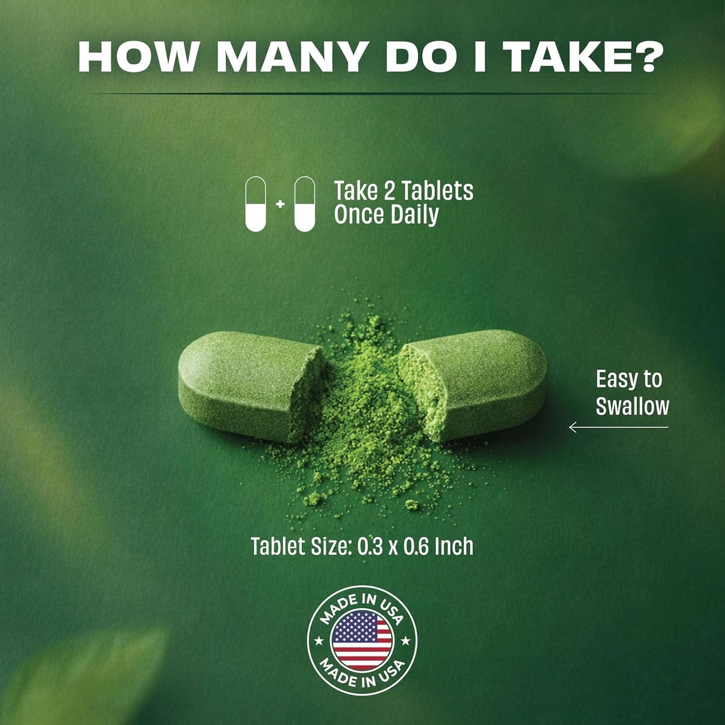 Pomona Wellness Super Greens Supplement - Organic, Non-GMO, 120 Tablets - görsel 3