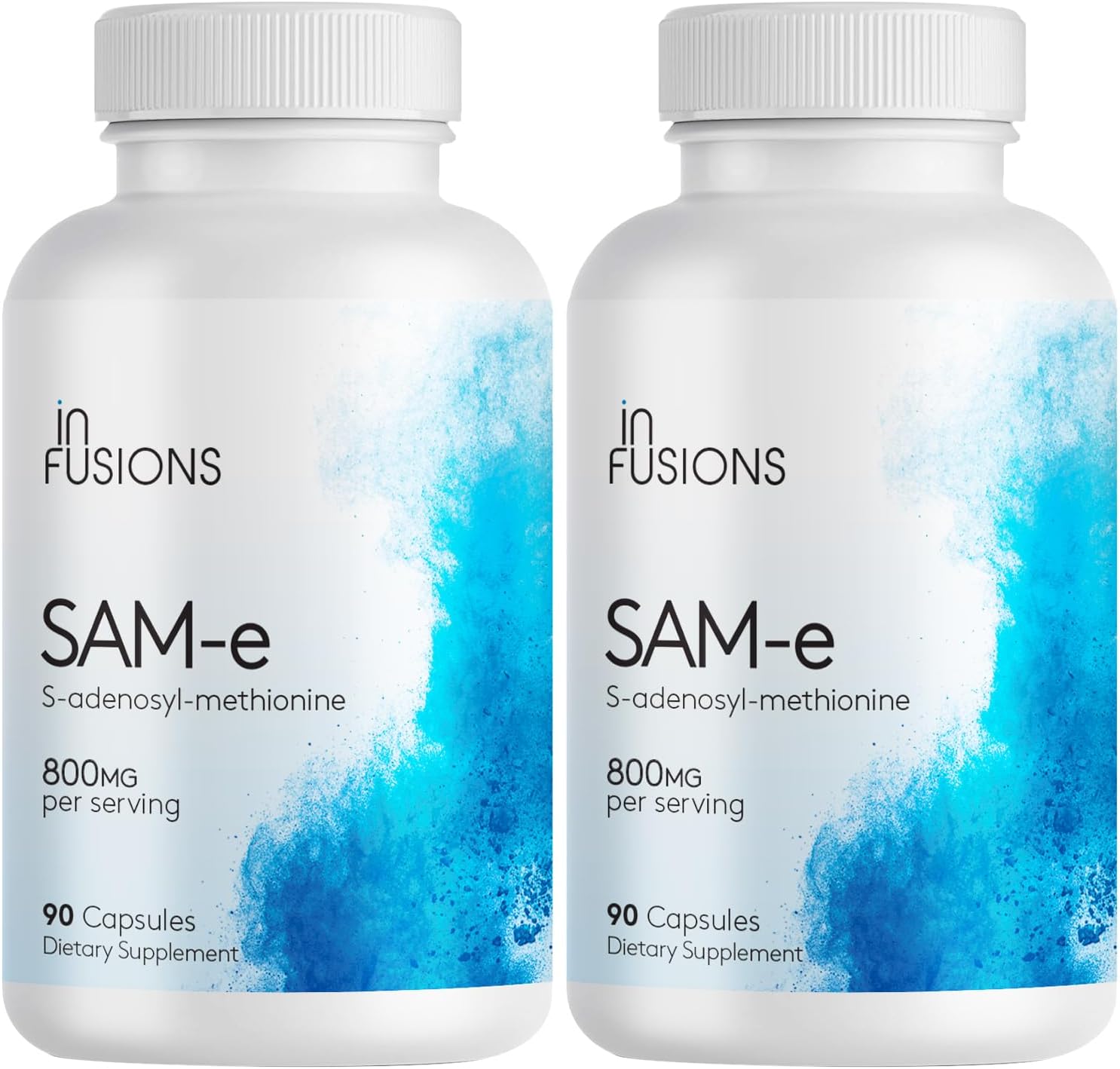 Infusions Pure SAM-e 800mg – 90 Vegetable Capsules (Extra-Strength, Gluten-free, Non-GMO) - görsel 1