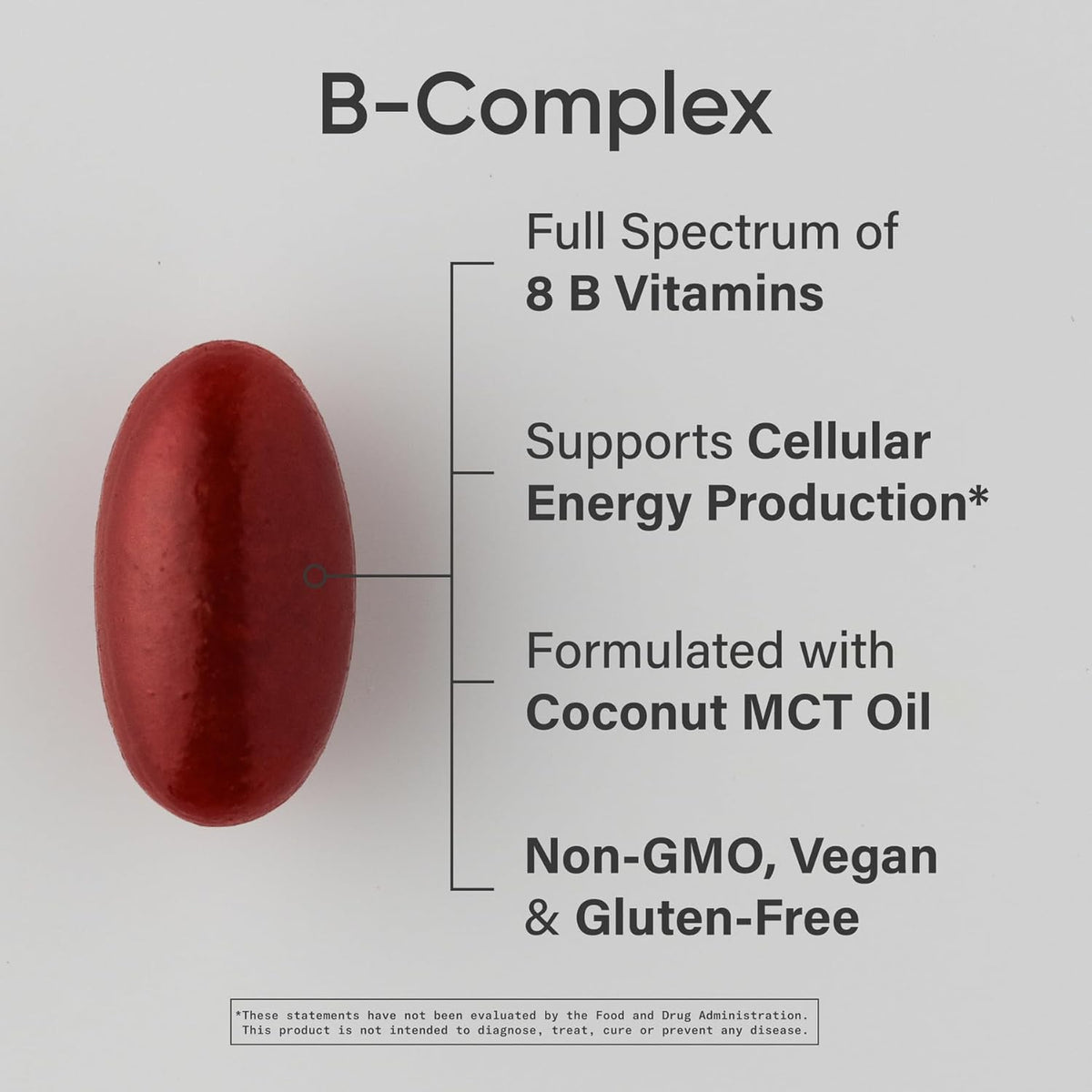 Sports Research Vitamin B-Complex - Full Spectrum B Vitamins with Methylated B12 & Folate, 120 Vegan Softgels - görsel 2