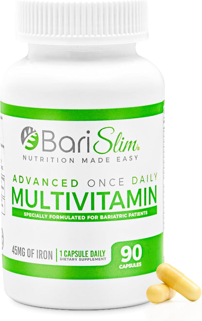 BariSlim Advanced Once Daily Bariatric Multivitamin Capsule - 45 mg of Iron - 90 Day Supply