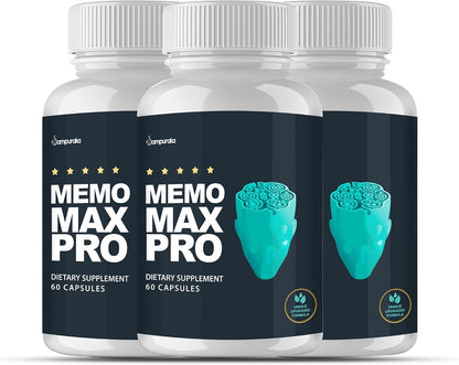 Memo Max Pro Advanced Formula Supplement 3 Pack 90 Day Supply