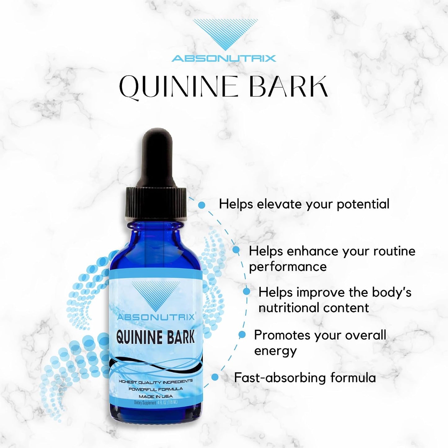 Absonutrix Quinine Bark Liquid 350 mg, 120 ml (300 Servings) - görsel 6