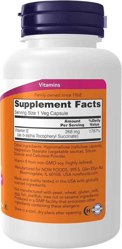 NOW Foods Vitamin E-400 Dry - 100 Capsules (2 Pack)