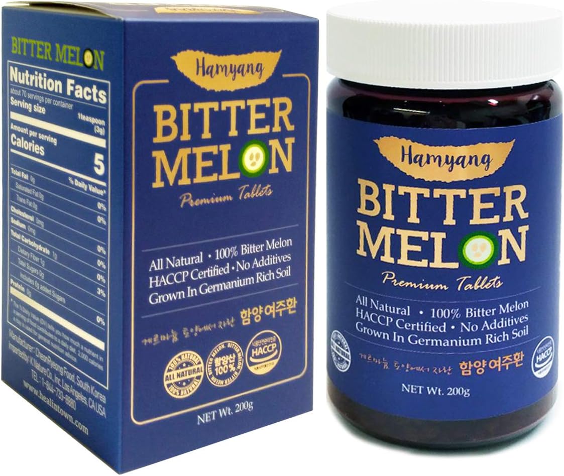 Premium 100% Natural Bitter Melon Tablets - 200g (Pack of 2) - görsel 2