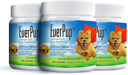 EverPup Multivitamin Dog Supplement – Glucosamine & Apoptogens for Hip and Joint Health + Probiotics & Prebiotics with Enzymes for Digestion