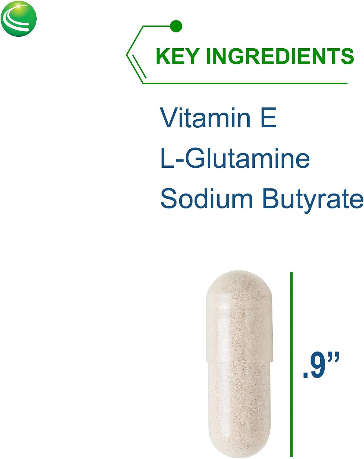Nutra BioGenesis Intestinal Repair Capsules - Gut Health Supplement with Sodium Butyrate, L-Glutamine - 120 Capsules - görsel 3