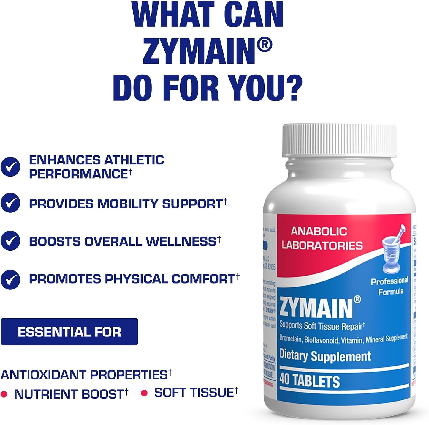 Cartilage, Ligament and Tendon Supplement - Clinical Restorative Joint Support Formula with Bovine Cartilage Minerals & Proteolytic Enzymes for Comfort, Mobility & Recovery Support - 20 Servings - görsel 5