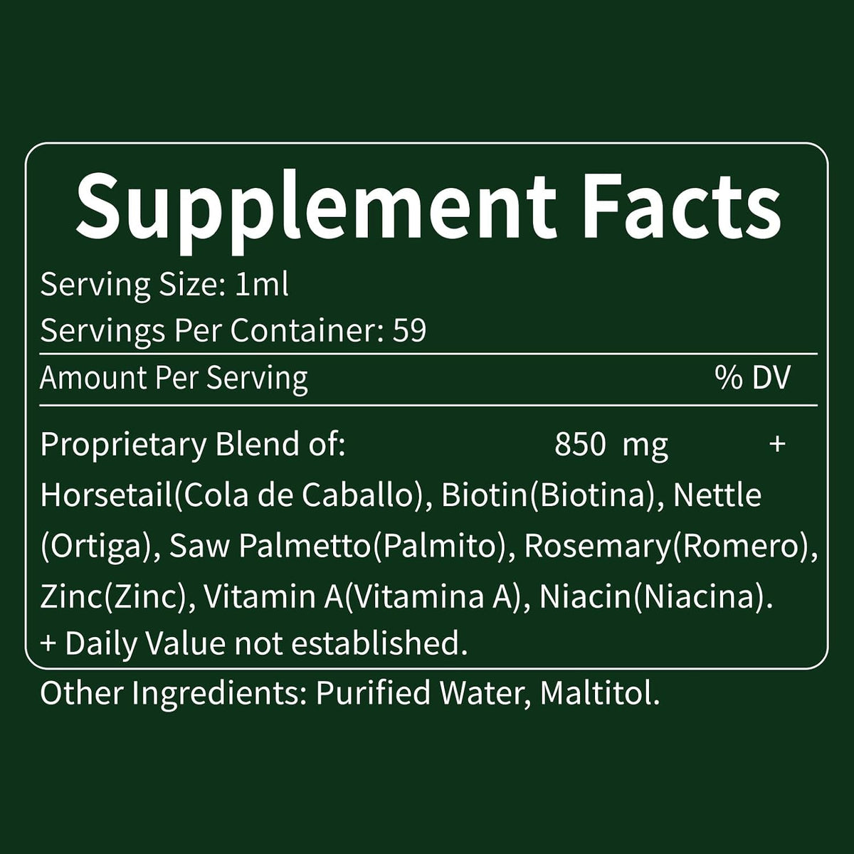 Herbmood Horsetail Hair, Skin & Nail Liquid Drops with Biotin & Rosemary - 60ml – Image 7