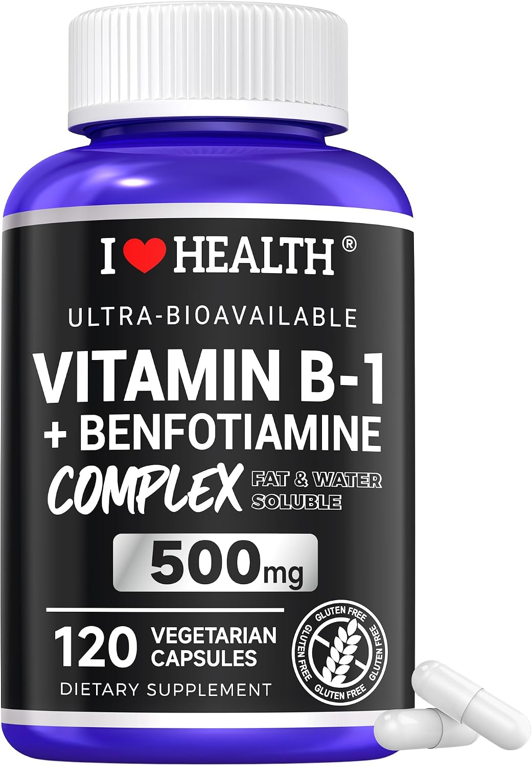 Benfotiamine 600mg Plus 20mg Vitamin B1 | 120 Veggie Capsules | Made in USA | Third-Party Tested - görsel 10