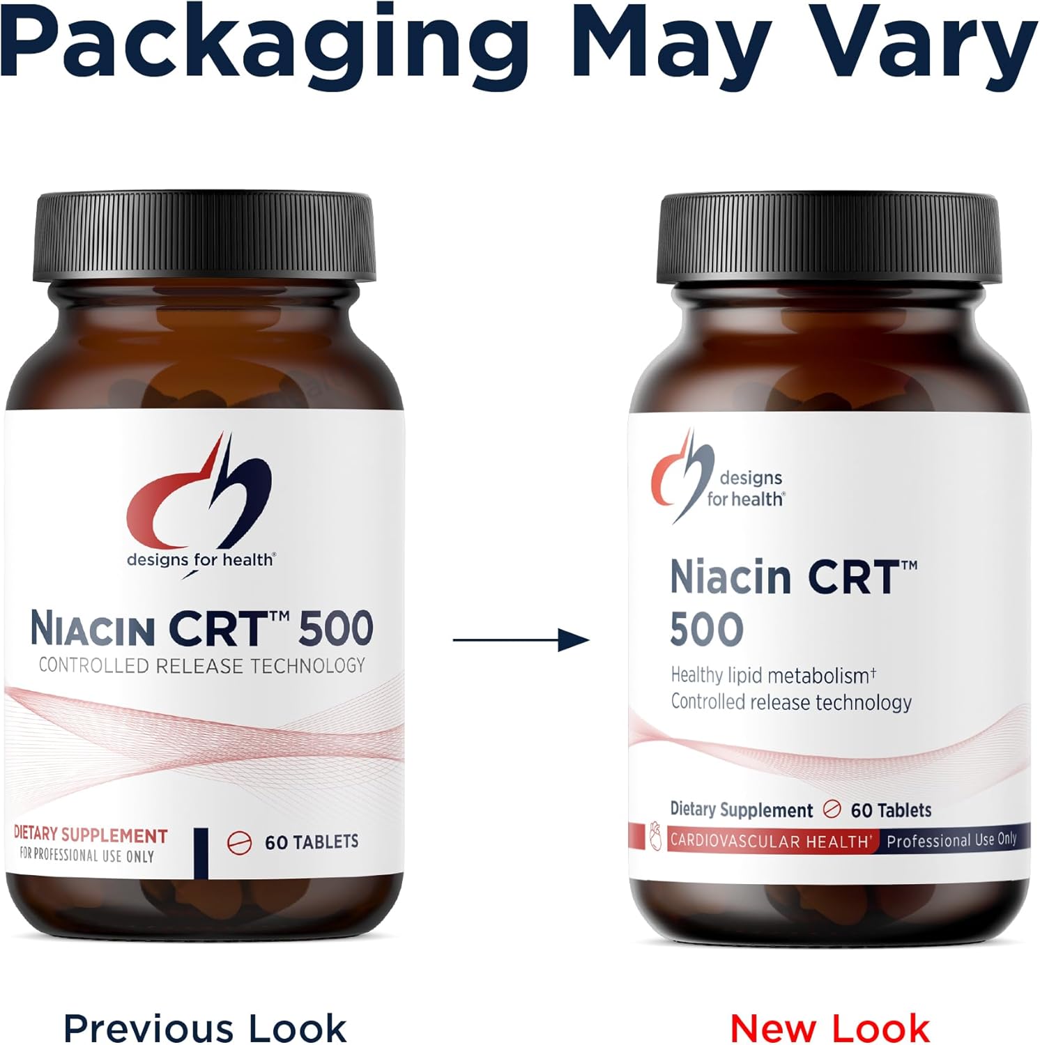 Designs for Health Niacin 500mg – Controlled Release Vitamin B3 (Nicotinic Acid) – 60 Tablets - görsel 4