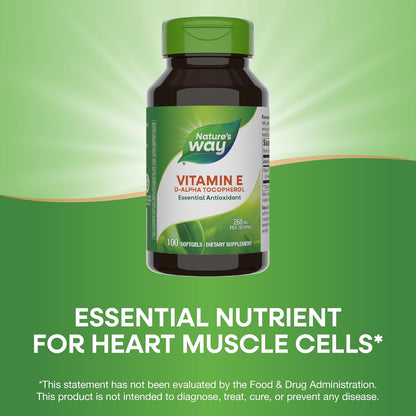 Nature's Way Vitamin E 400 IU, 100 Softgels (Pack of 2)