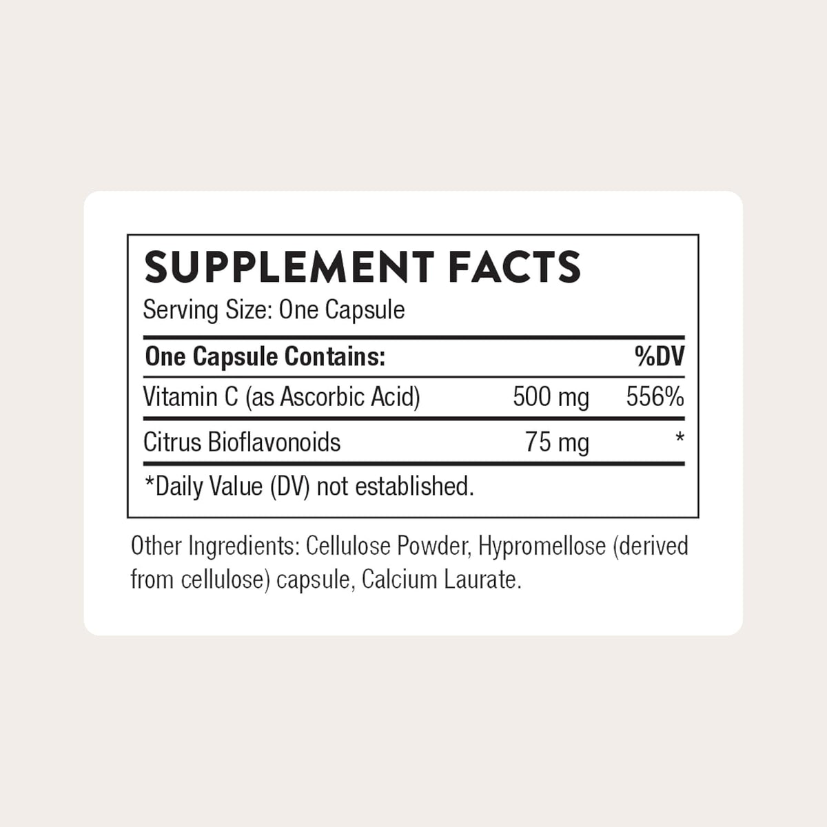 THORNE Vitamin C 500 mg - Citrus Bioflavonoids - 90 Servings - görsel 2