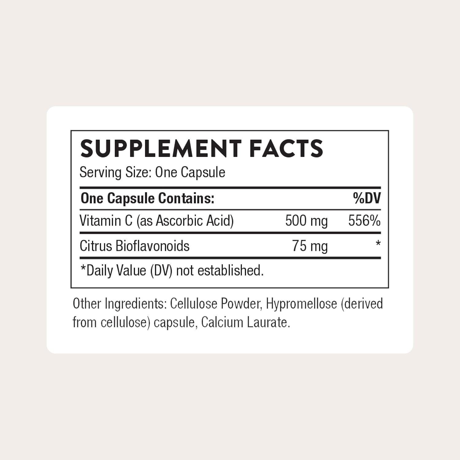 THORNE Vitamin C 500 mg - Citrus Bioflavonoids - 90 Servings - görsel 2