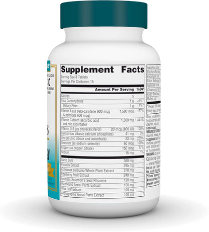 Source Naturals Wellness Formula Bio-Aligned Vitamins & Herbal Defence - Immune System Support Supplement - 45 Tablets