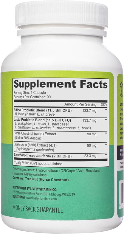 Lively Vitamin Co. Great Guts Probiotic - 25 Billion CFU - 90 Capsules