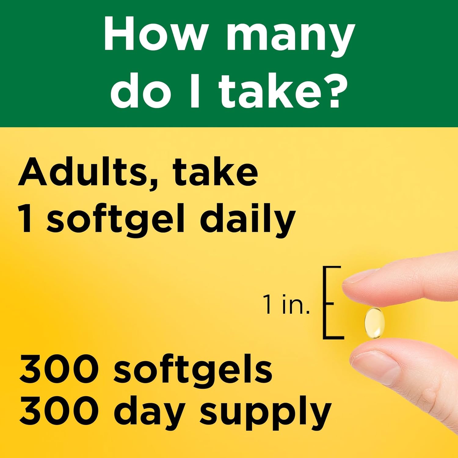 Nature Made Vitamin D3 1000 IU (25 mcg) - 300 Softgels - görsel 4