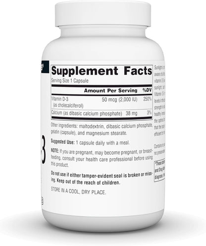 Source Naturals Vitamin D3 2000 IU - 200 Capsules