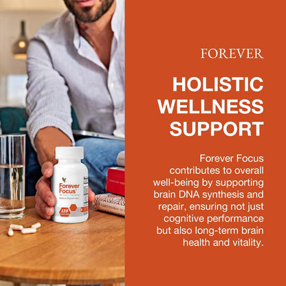 Forever Focus - Brain Clarity and Focus Supplement with Cognizin, Bacopa, and B Vitamins (120 Capsules)
