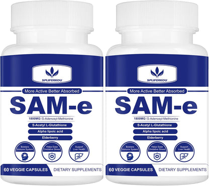 Spliferkou 1800 mg SAM-e (S-adenosyl-L-methionine) Complex, 60 Capsules