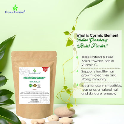 Cosmic Element 100% Pure Organic Amla Powder – Rich in Vitamin C, 113 g