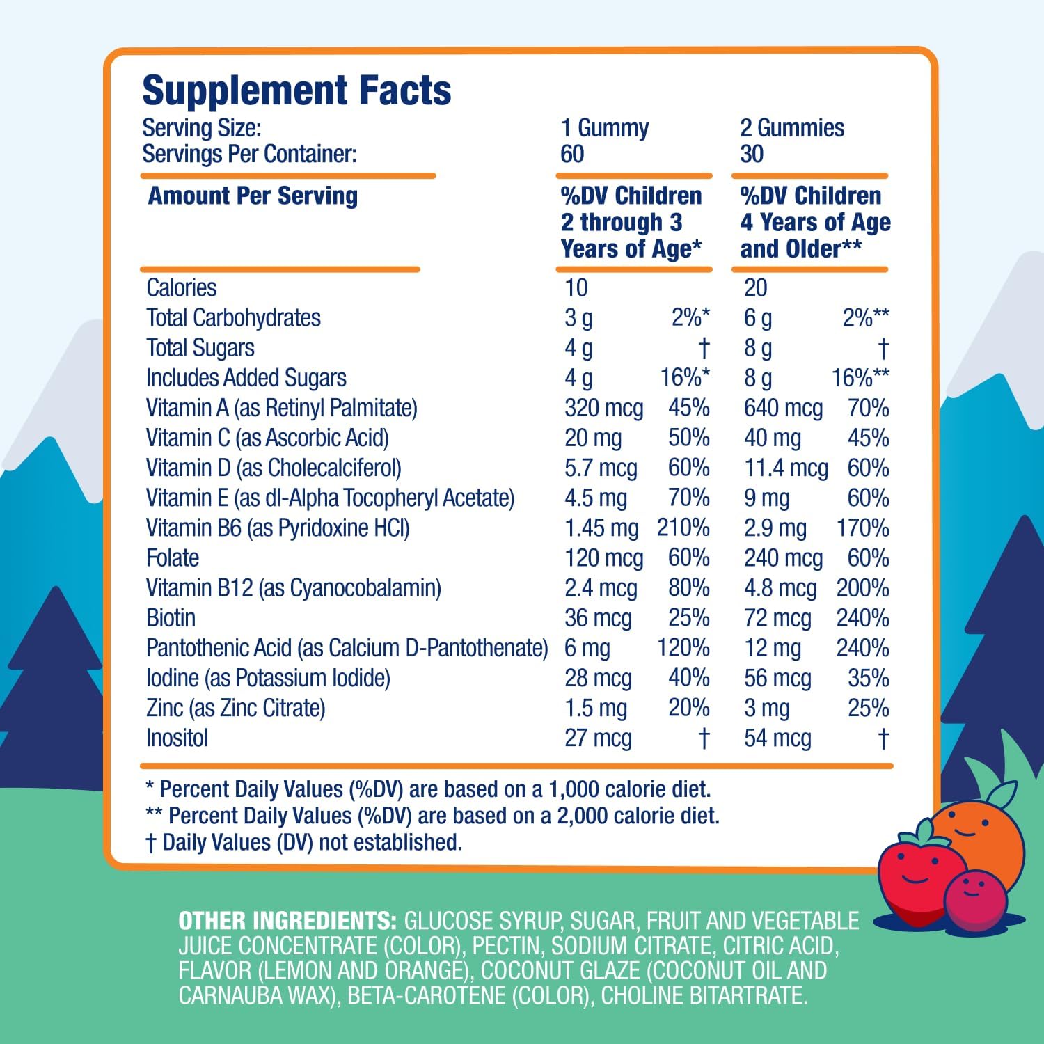 DR. MORITZ Kids Multivitamin Gummies - 14 Essential Nutrients, 2 Pack (120 Count) - görsel 4