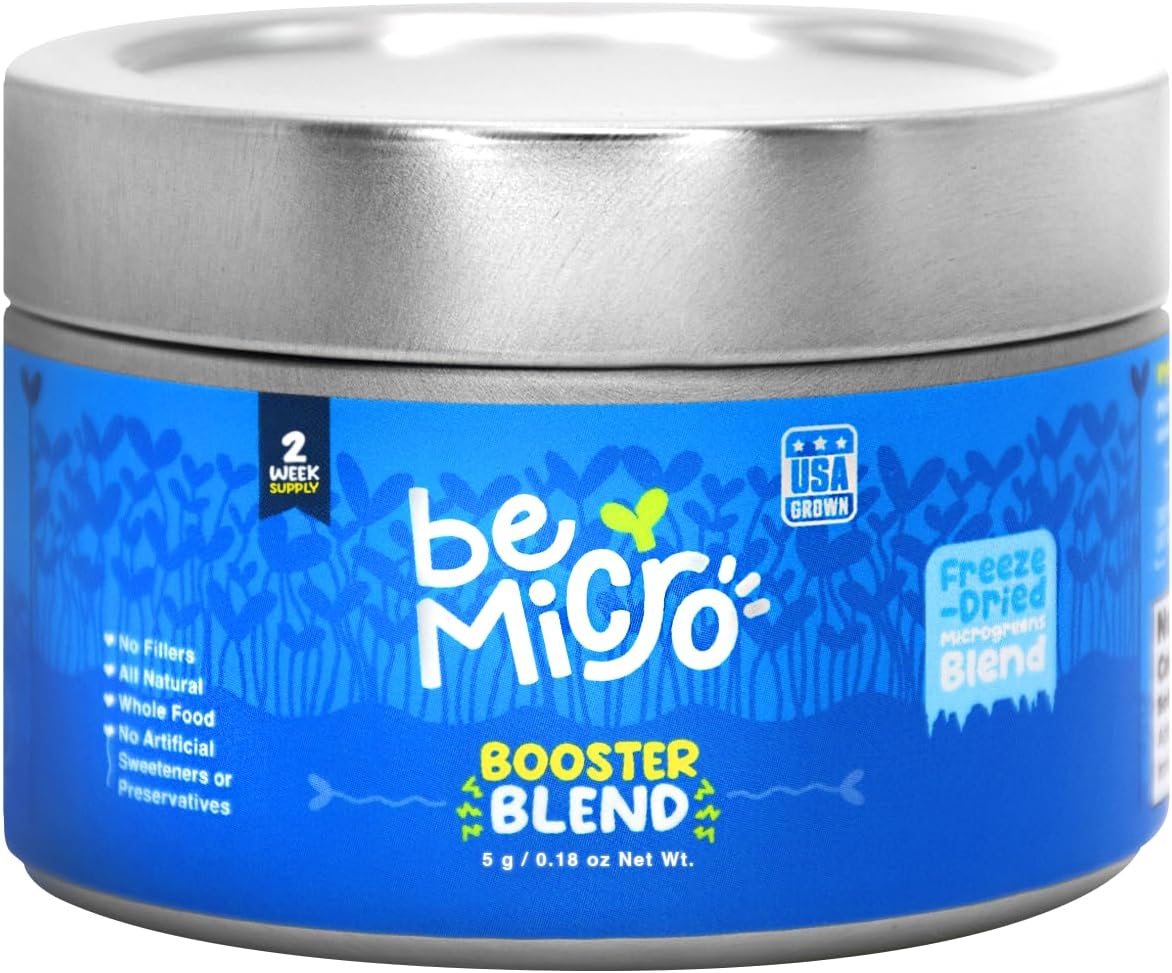 BeMicro Whole Food Microgreens - USA Grown, Small Batch, Nrf2 Activation - Broccoli, Cabbage & Radish Blend (5g) - görsel 1