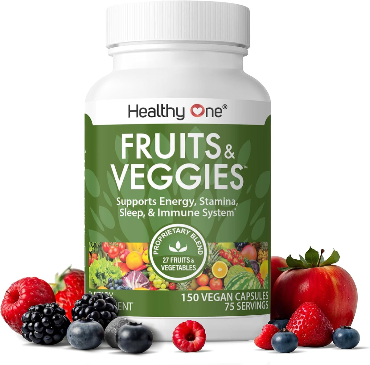 Fruits & Veggies Formula - 27 Premium Whole Foods - Organic - 120 Capsules - görsel 10